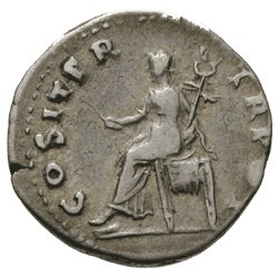 VESPASIANUS 69-79 AD. Denarius, 69-71 AD. , Roman Imperial Coinage (Back side)