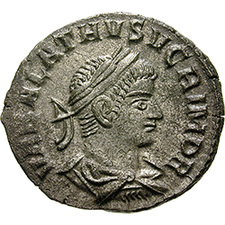 AURELIANUS with VABALATHUS 270-275 AD. Antoninian, Antioch, 270-271 AD., Roman Imperial Coinage (Back side)