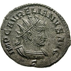 AURELIANUS with VABALATHUS 270-275 AD. Antoninian, Antioch, 270-271 AD., Roman Imperial Coinage (Front side)