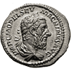 MACRINUS 217-218 AD. Denarius, 217-218 AD., Roman Imperial Coinage (Front side)
