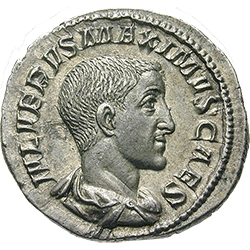 MAXIMUS als Caesar Denar 235-236 AD., Roman Imperial Coinage (Front side)