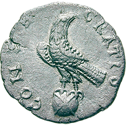 DIVUS COMMOSUS Denarius 195 AD., Roman Imperial Coinage (Back side)