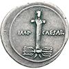 OCTAVIAN später AUGUSTUS 27 bc. - 14 Ad. Denarius 29-27 bc., Roman Imperial Coinage (Back side)