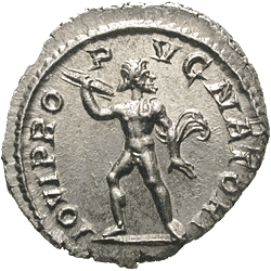 ALEXANDER SEVERUS, 222-235 AD. Denarius, Rome, 231 AD, Roman Imperial Coinage (Back side)