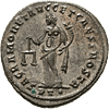 CONSTANTIUS CHLORUS als Caesar 293-305 n.Chr. Follis, Ticinum, 300-303 n.Chr., Römische Münzen der Kaiserzeit (Rückseite)