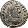 CONSTANTIUS CHLORUS als Caesar 293-305 n.Chr. Follis, Ticinum, 300-303 n.Chr., Römische Münzen der Kaiserzeit (Vorderseite)