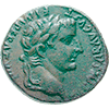 TIBERIUS als Caesar 9-14. Semis, Lugdunum, 12-14 n.Chr., Römische Münzen der Kaiserzeit (Vorderseite)